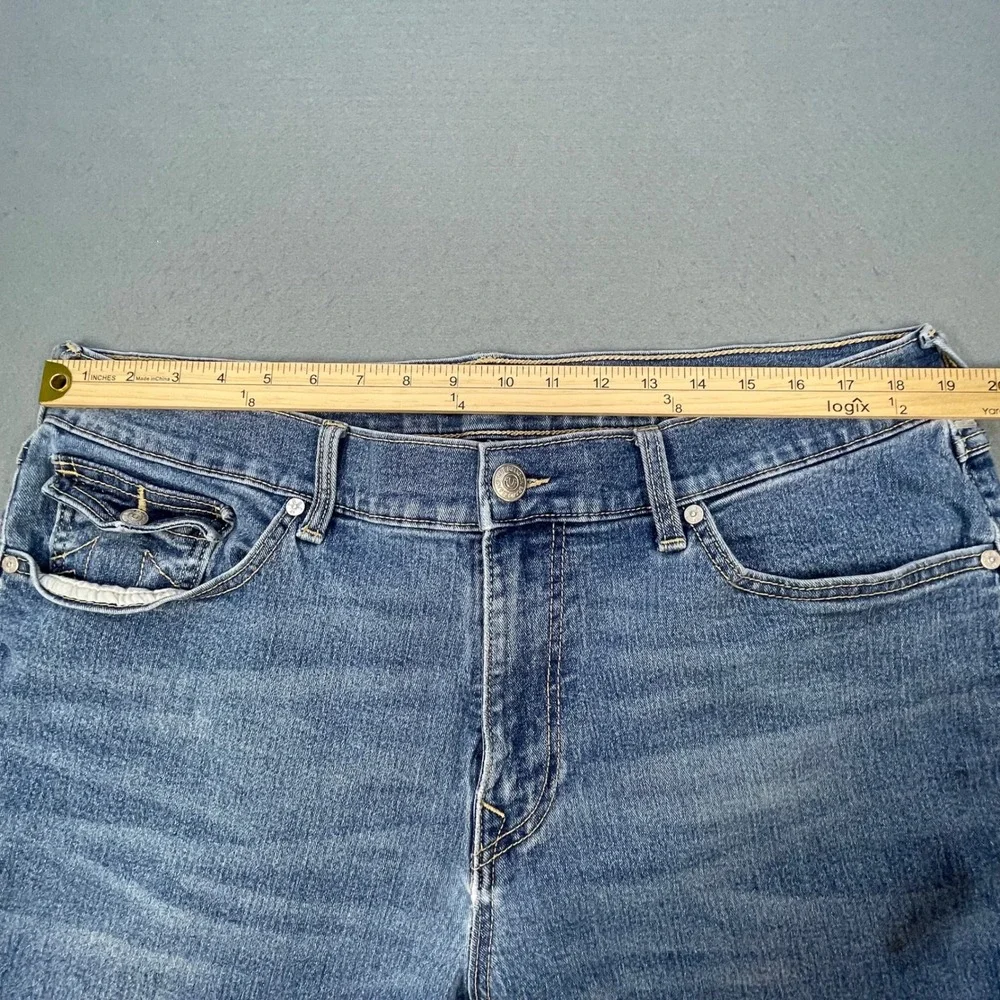 True Religion Blue Geno Relaxed Slim Denim Jeans Mens 38